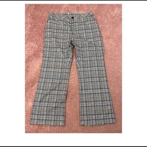 Lazy Oaf Check Kick Flare Trousers